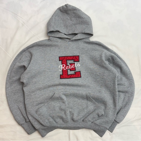 90s Russell Athletic Rebels Hoodie - Picture 1 of 3